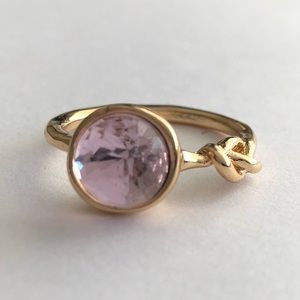 Pink MoonStone Rose Gold Filled Eternity Ring